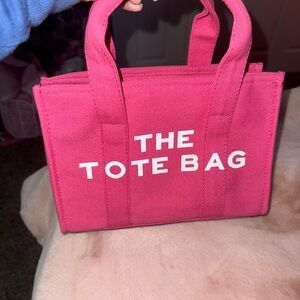 Vibrant Pink Canvas Tote Bag